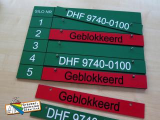 Ophangsysteem met verwisselbare platen.